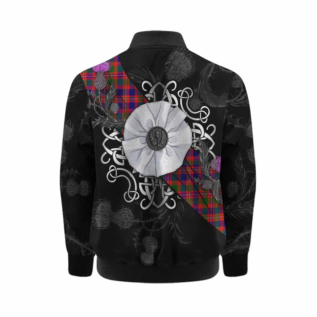 Wright Tartan Kid Bomber Jacket Jacobite White Rose Kid - Tartan Vibes Clothing
