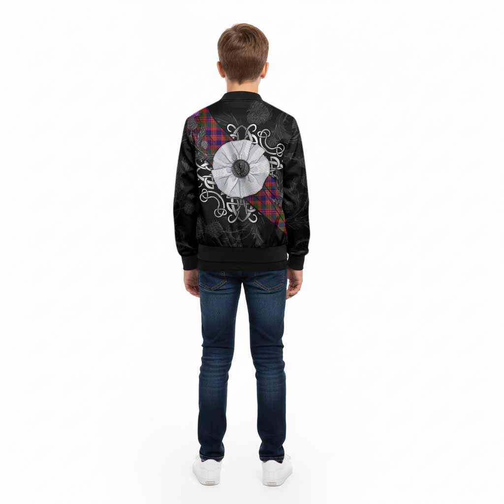 Wright Tartan Kid Bomber Jacket Jacobite White Rose - Tartan Vibes Clothing