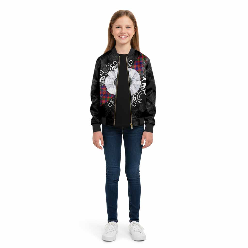 Wright Tartan Kid Bomber Jacket Jacobite White Rose - Tartan Vibes Clothing