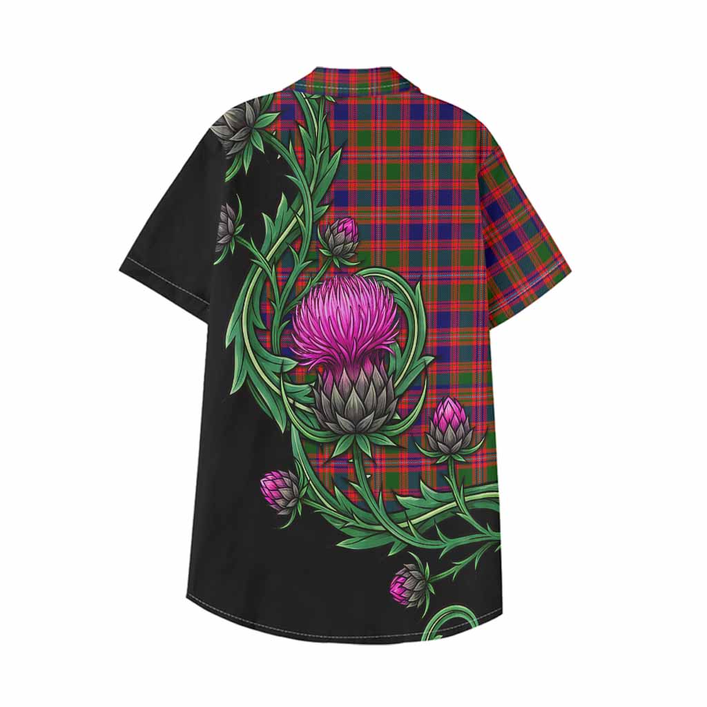Wright Tartan Kid Hawaiian Shirt Resilient Scottish Thistle - Tartan Vibes Clothing