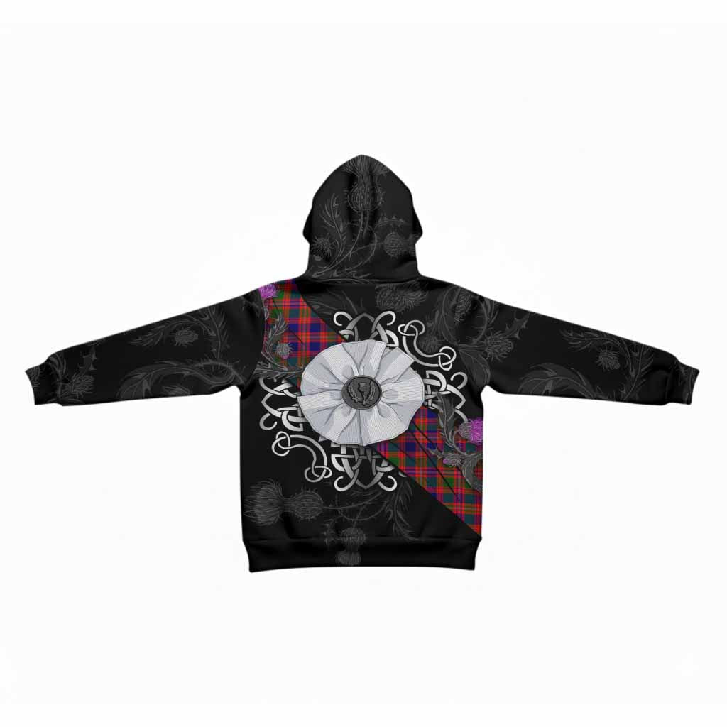 Wright Tartan Kid Hoodie Jacobite White Rose - Tartan Vibes Clothing