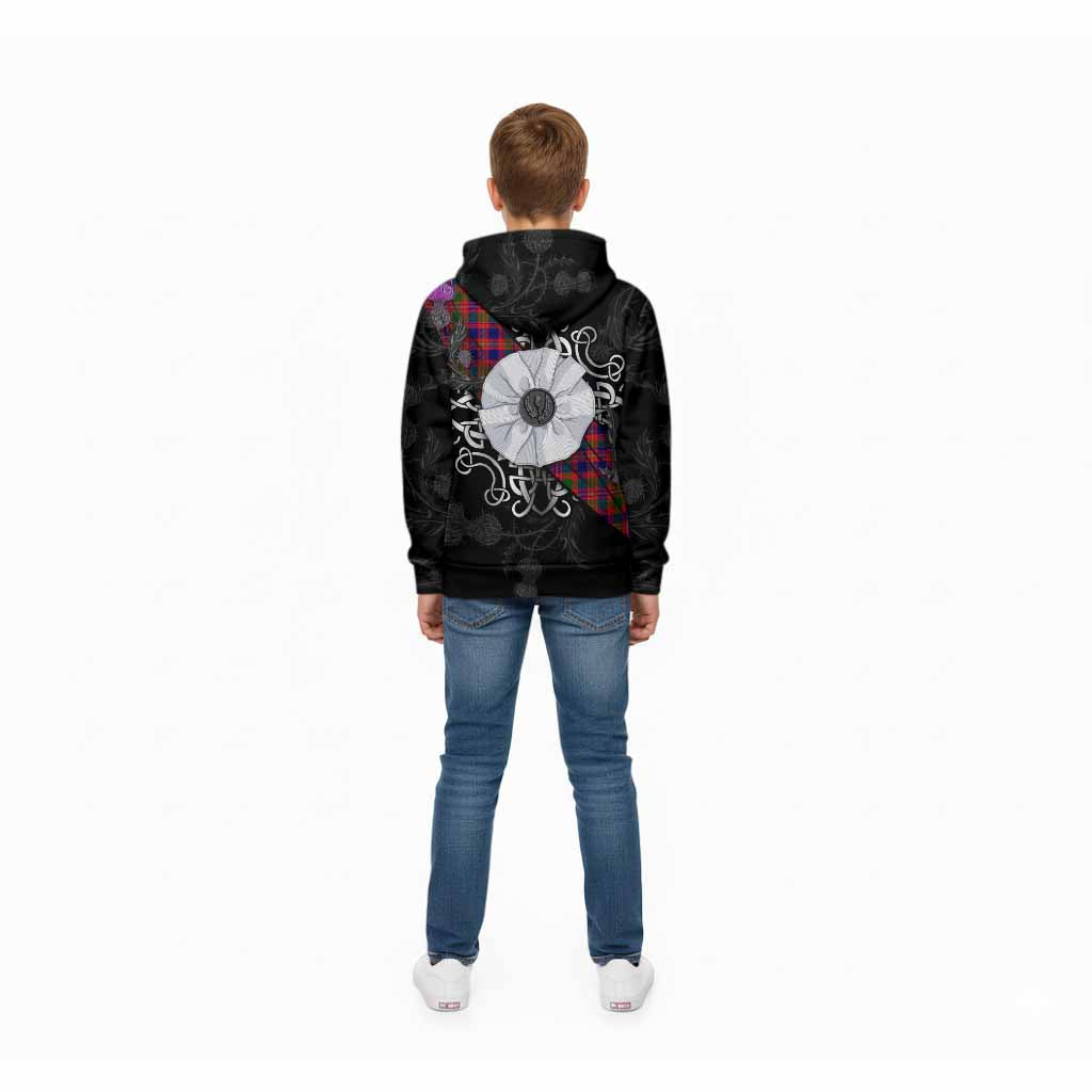 Wright Tartan Kid Hoodie Jacobite White Rose - Tartan Vibes Clothing