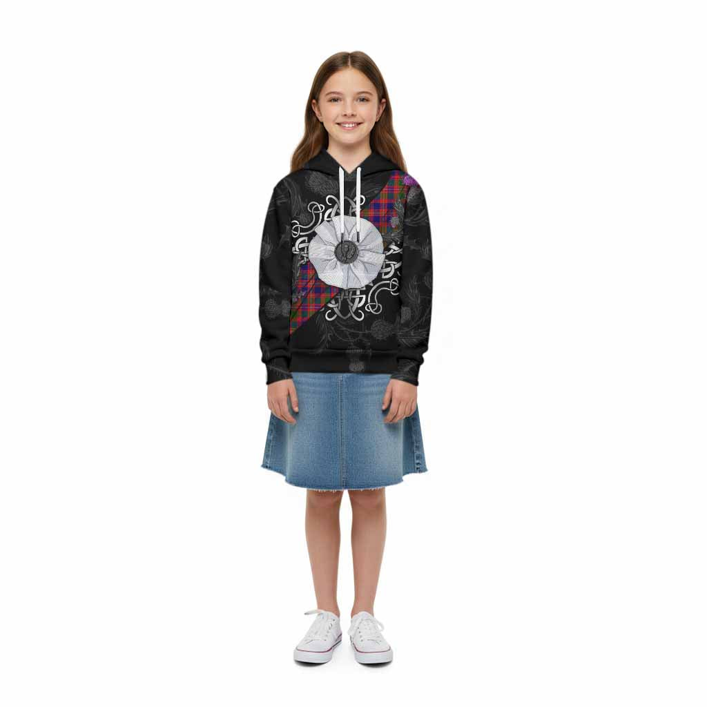 Wright Tartan Kid Hoodie Jacobite White Rose - Tartan Vibes Clothing