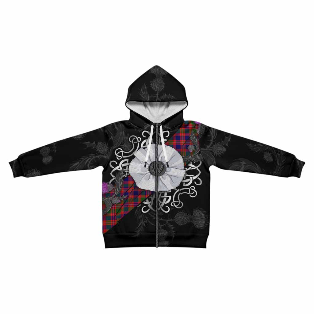 Wright Tartan Kid Hoodie Jacobite White Rose - Tartan Vibes Clothing