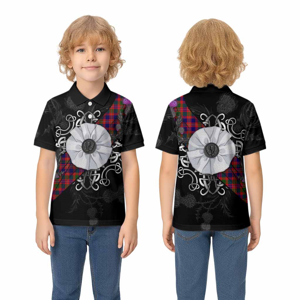 Wright Tartan Kid Polo Shirt Jacobite White Rose - Tartan Vibes Clothing
