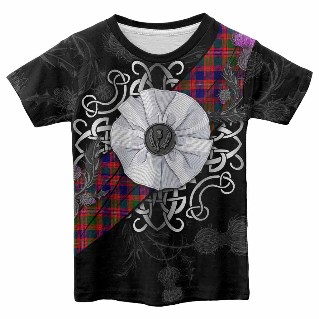 Wright Tartan Kid T-shirt Jacobite White Rose Youth XL Size14 - Tartan Vibes Clothing