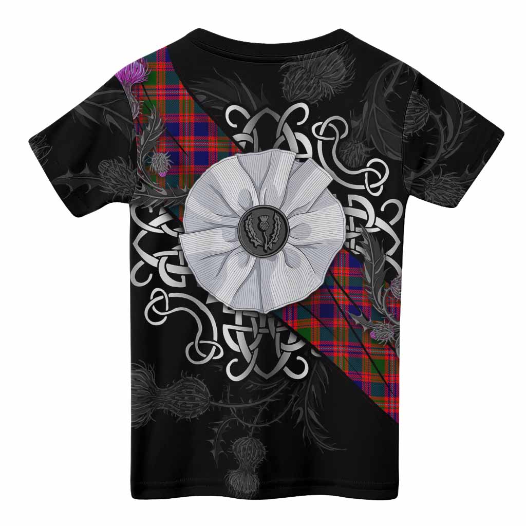 Wright Tartan Kid T-shirt Jacobite White Rose - Tartan Vibes Clothing