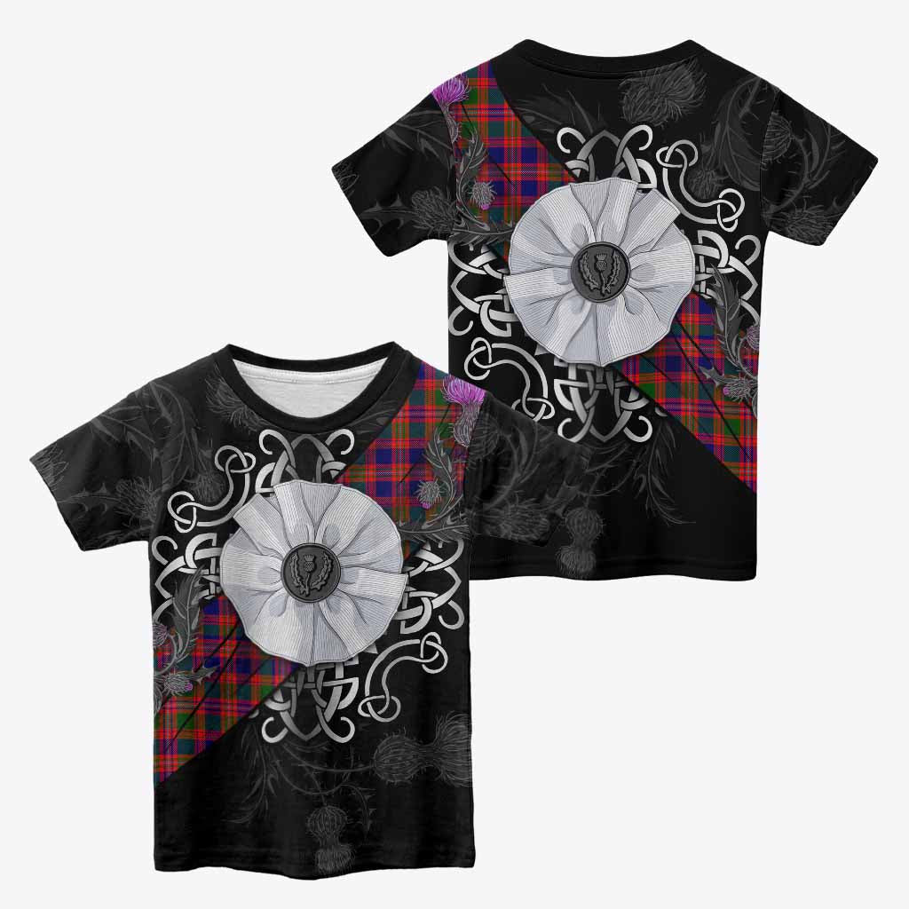 Wright Tartan Kid T-shirt Jacobite White Rose - Tartan Vibes Clothing
