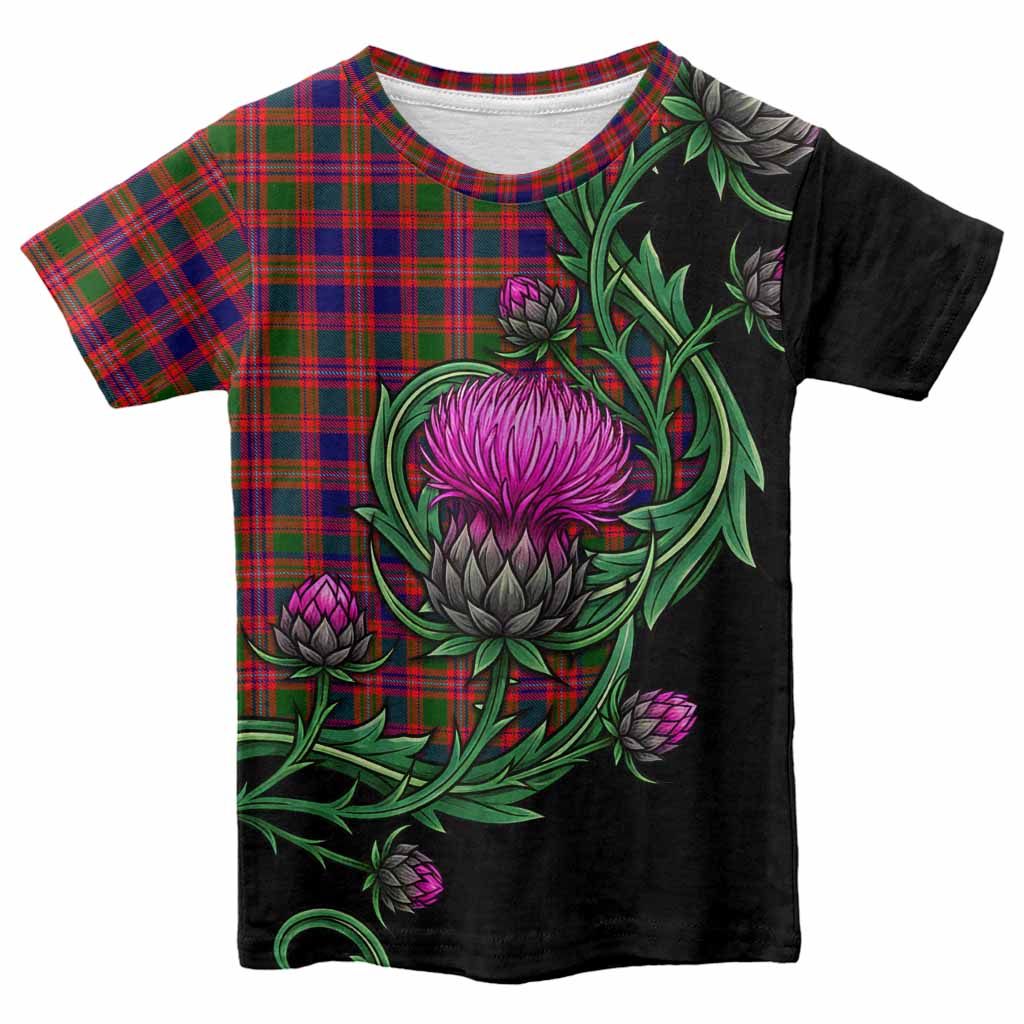 Wright Tartan Kid T-shirt Resilient Scottish Thistle Youth XL Size14 - Tartan Vibes Clothing