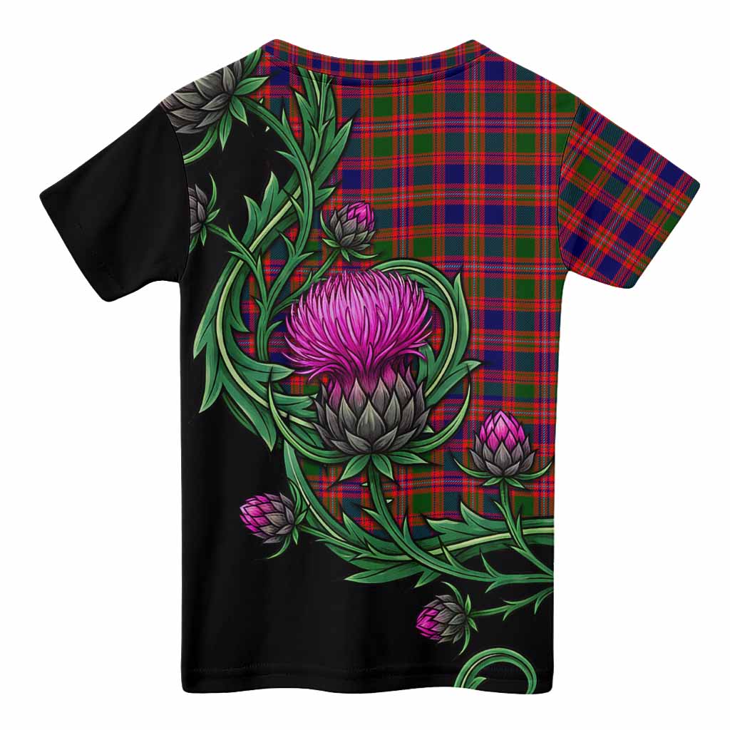 Wright Tartan Kid T-shirt Resilient Scottish Thistle - Tartan Vibes Clothing