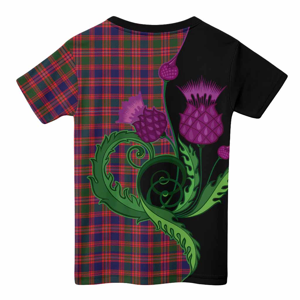 Wright Tartan Kid T-shirt Traditional Scottish Thistle