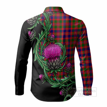 Wright Tartan Long Sleeve Button Shirts Resilient Scottish Thistle