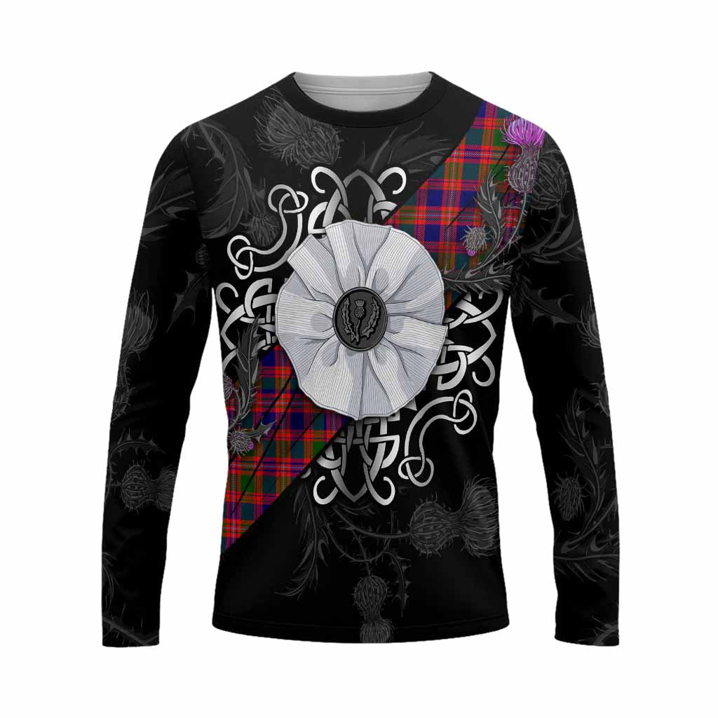 Wright Tartan Long Sleeve T-Shirt Jacobite White Rose Unisex - Tartan Vibes Clothing