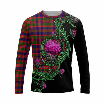 Wright Tartan Long Sleeve T-Shirt Resilient Scottish Thistle Unisex - Tartan Vibes Clothing