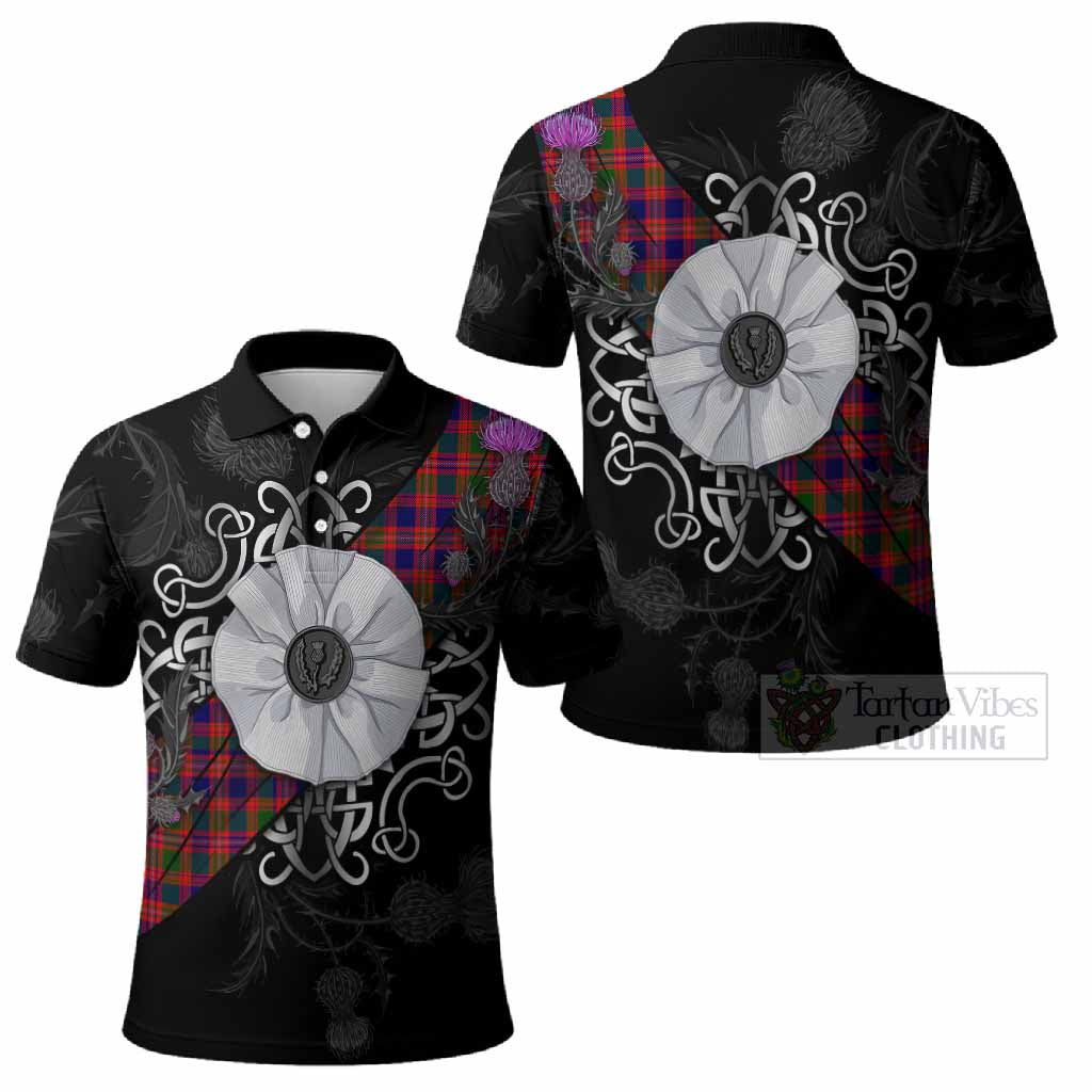 Wright Tartan Polo Shirt Jacobite White Rose - Tartan Vibes Clothing