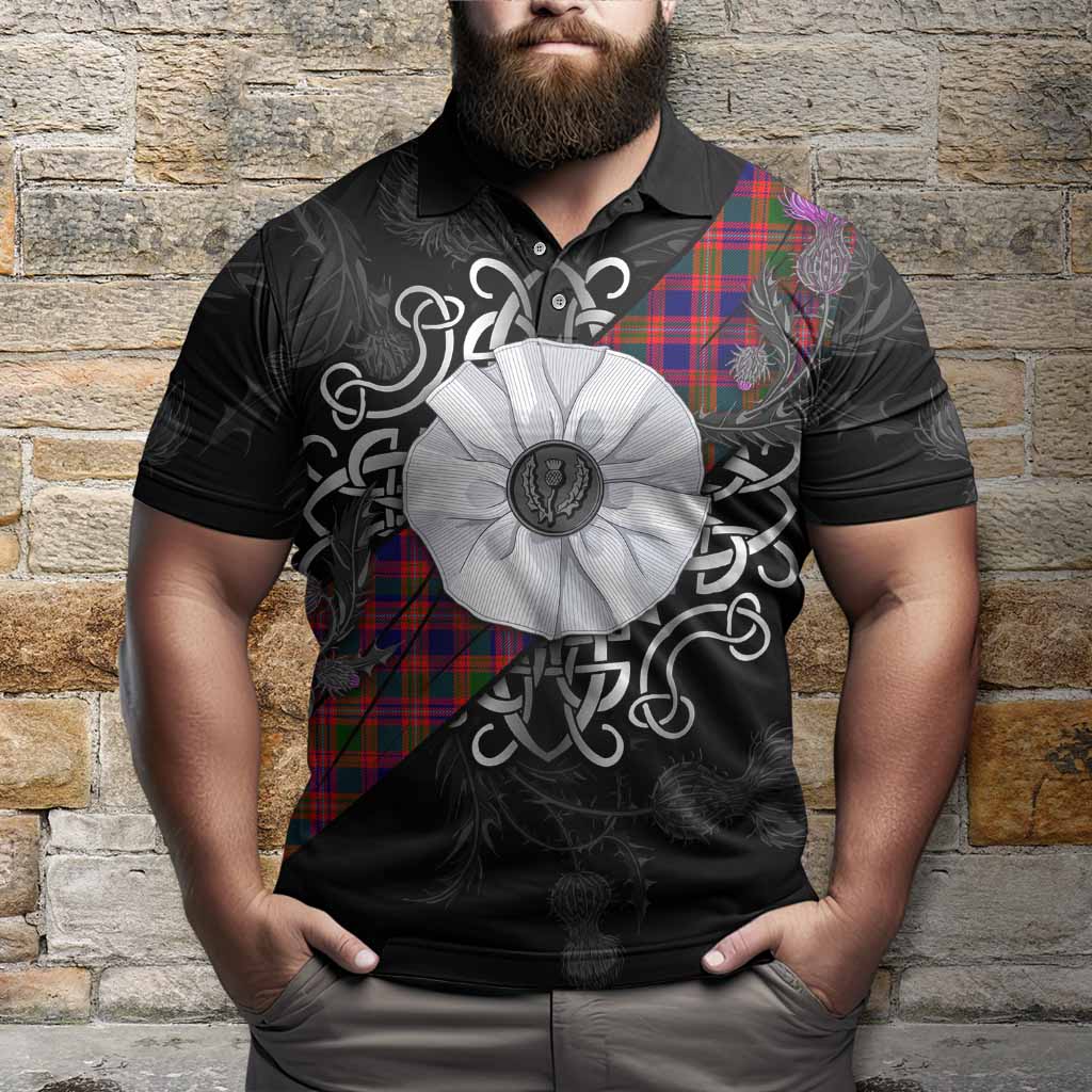 Wright Tartan Polo Shirt Jacobite White Rose - Tartan Vibes Clothing