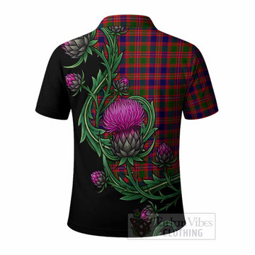 Wright Tartan Polo Shirt Resilient Scottish Thistle - Tartan Vibes Clothing