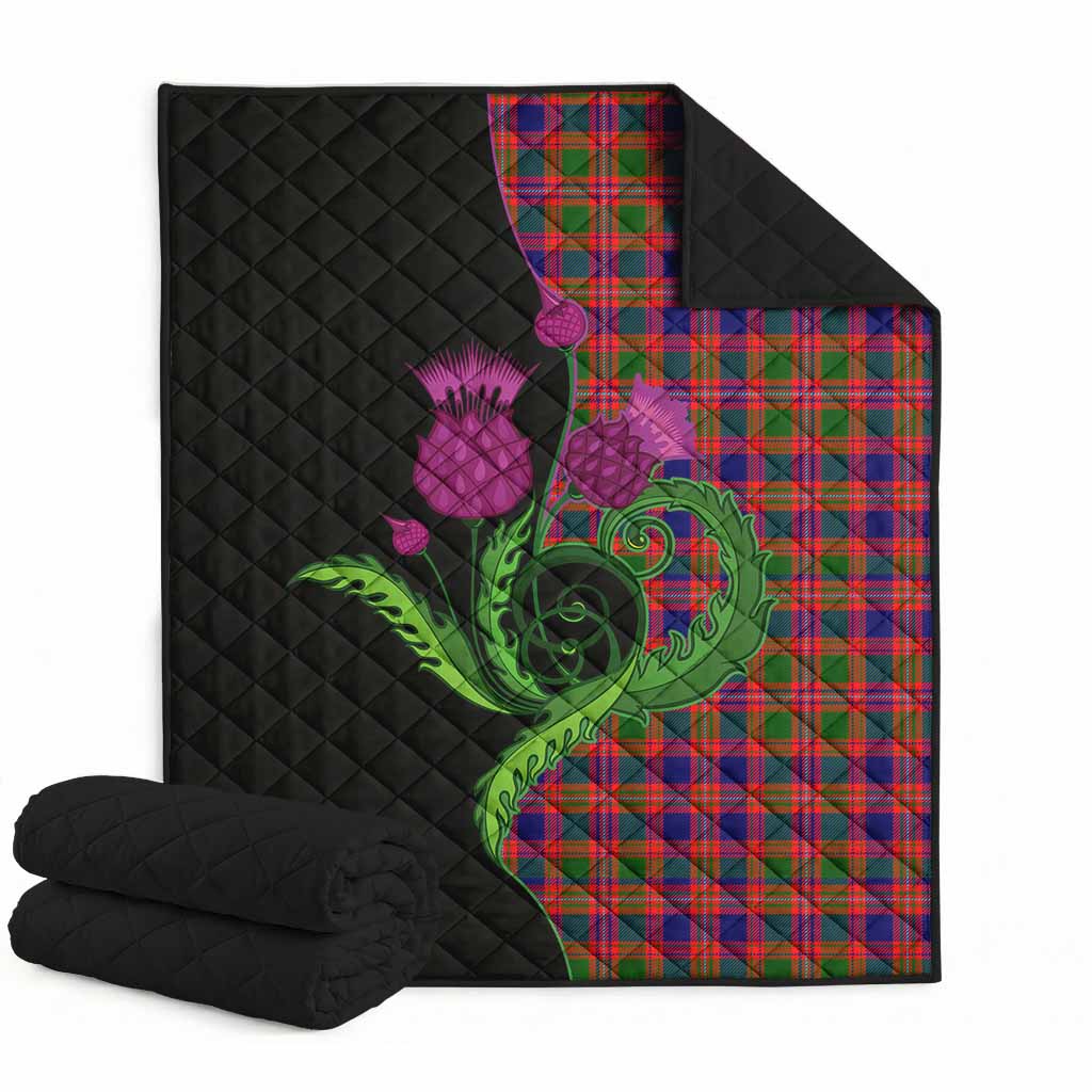Wright Tartan Premium Quilt Traditional Scottish Thistle Super King Quilt 91" x 110" - Tartan Vibes Clothing