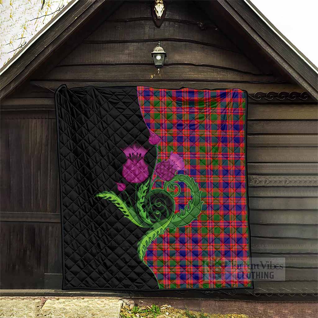 Wright Tartan Premium Quilt Traditional Scottish Thistle - Tartan Vibes Clothing