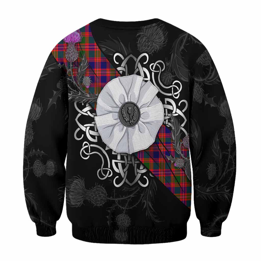 Wright Tartan Sweatshirt Jacobite White Rose - Tartan Vibes Clothing