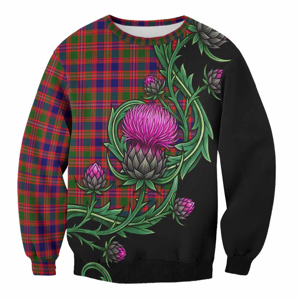 Wright Tartan Sweatshirt Resilient Scottish Thistle Unisex - Tartan Vibes Clothing