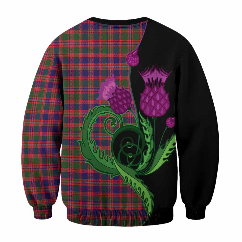 Wright Tartan Sweatshirt Traditional Scottish Thistle