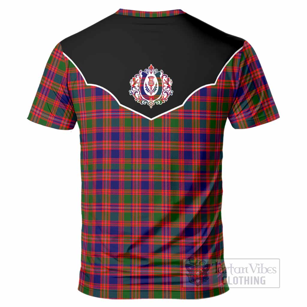 Wright Tartan T-Shirt Horseshoe Ornament - Tartan Vibes Clothing