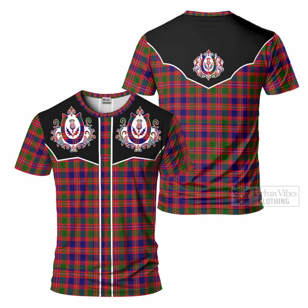 Wright Tartan T-Shirt Horseshoe Ornament - Tartan Vibes Clothing
