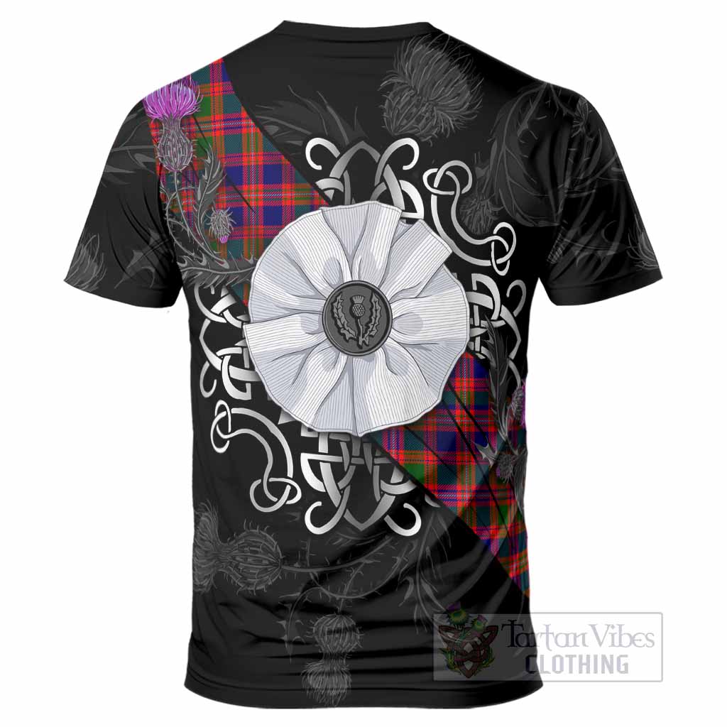 Wright Tartan T-Shirt Jacobite White Rose - Tartan Vibes Clothing