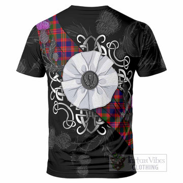 Wright Tartan T-Shirt Jacobite White Rose - Tartan Vibes Clothing