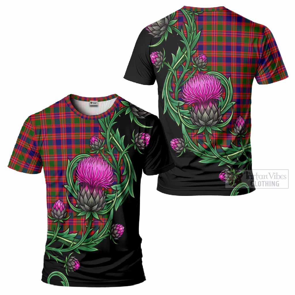 Wright Tartan T-Shirt Resilient Scottish Thistle - Tartan Vibes Clothing