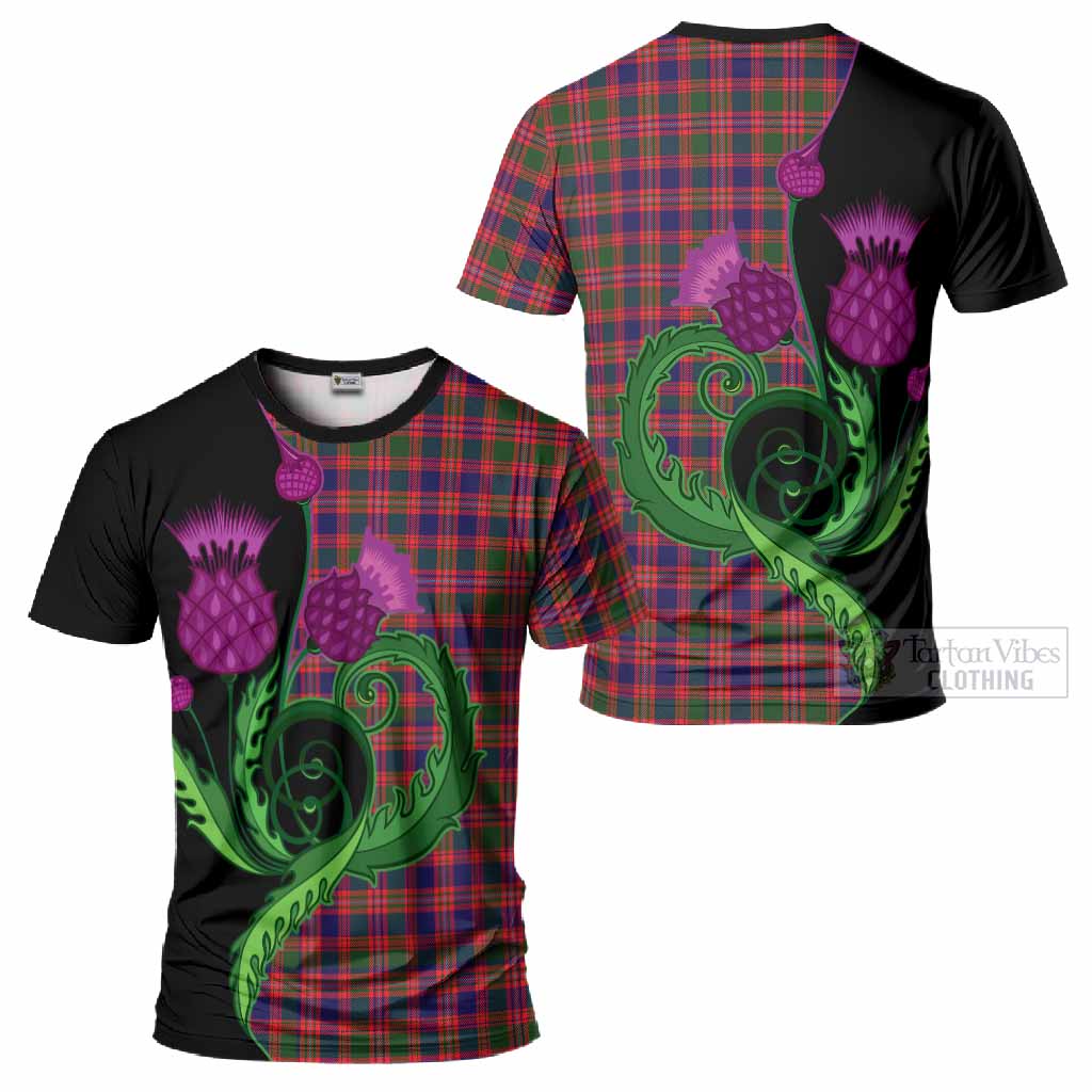 Wright Tartan T-Shirt Traditional Scottish Thistle - Tartan Vibes Clothing