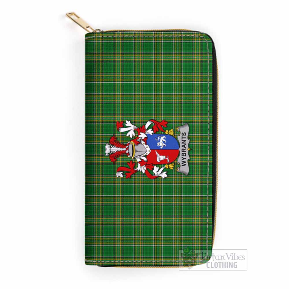 Wybrants Irish Clan Tartan Women's Leather Wallet with Coat of Arms One Size 19.7*10.5*3.5 cm - Tartan Vibes Clothing