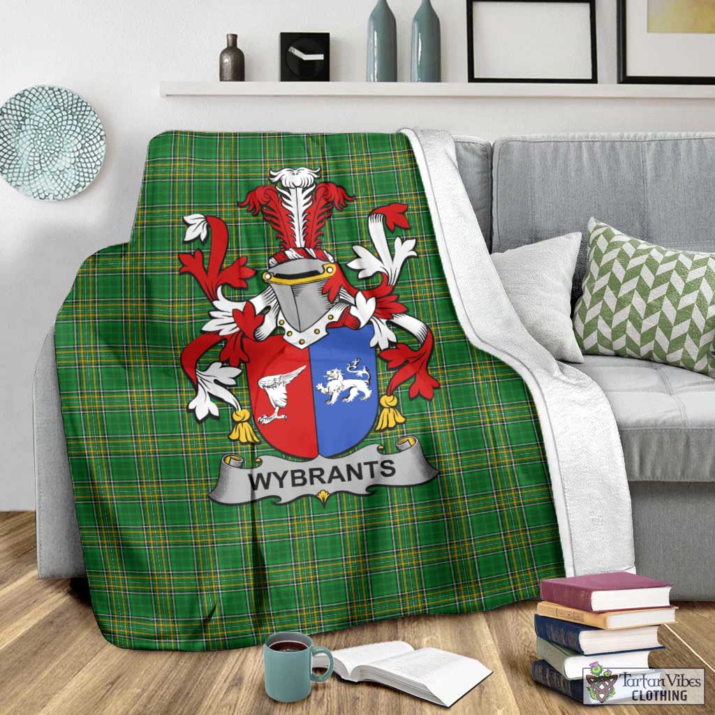 Wybrants Irish Clan Tartan Blanket with Coat of Arms - Tartan Vibes Clothing