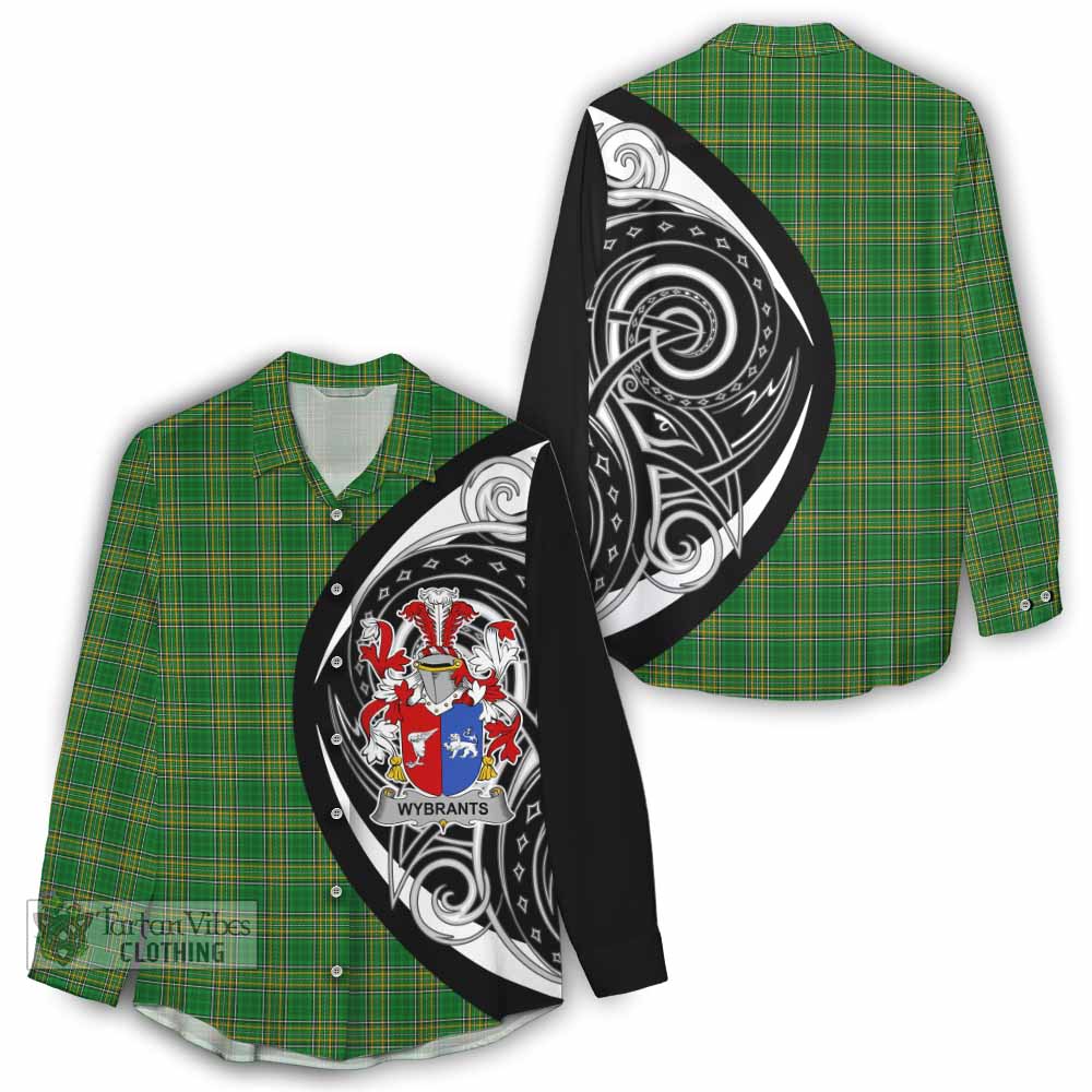 Wybrants Irish Clan Women's Casual Shirt Celtic Circle Style - Tartan Vibes Clothing