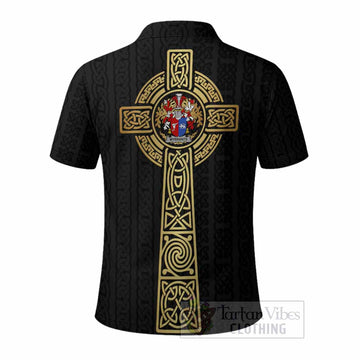Wybrants Irish Coat of Arms Polo Shirt with Celtic Tree of Life Inspired
