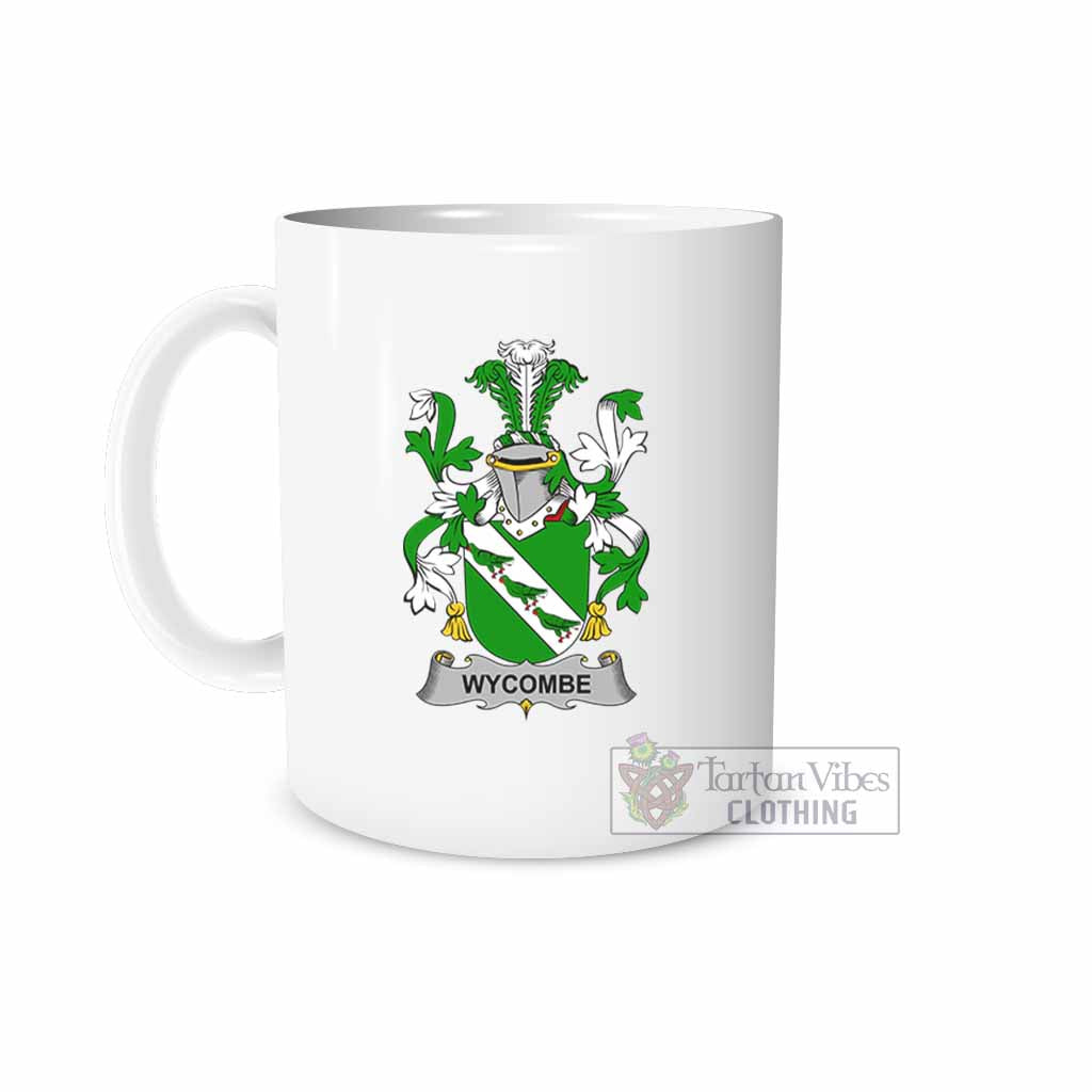 Wycombe Irish Clan Coat of Arms Ceramic Mug White - 2D-tartanvibesclothing