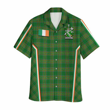 Wycombe Irish Clan Coat of Arm Tartan Hawaiian Shirt Flag Style