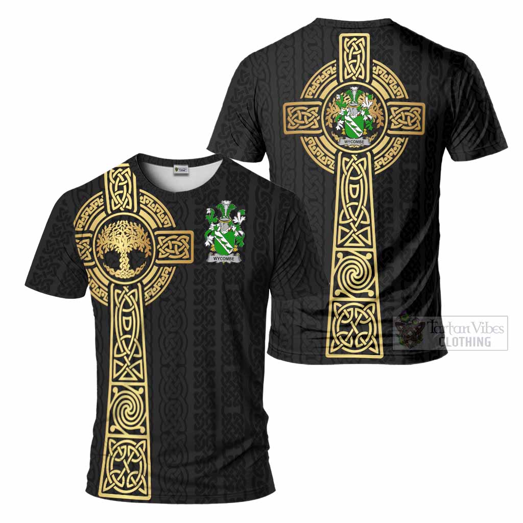 Wycombe Irish Coat of Arms T-Shirt with Celtic Tree of Life Inspired