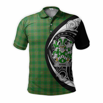 Wynne Irish Clan Polo Shirt Celtic Circle Style