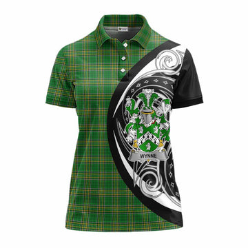 Wynne Irish Clan Women's Polo Shirt Celtic Circle Style