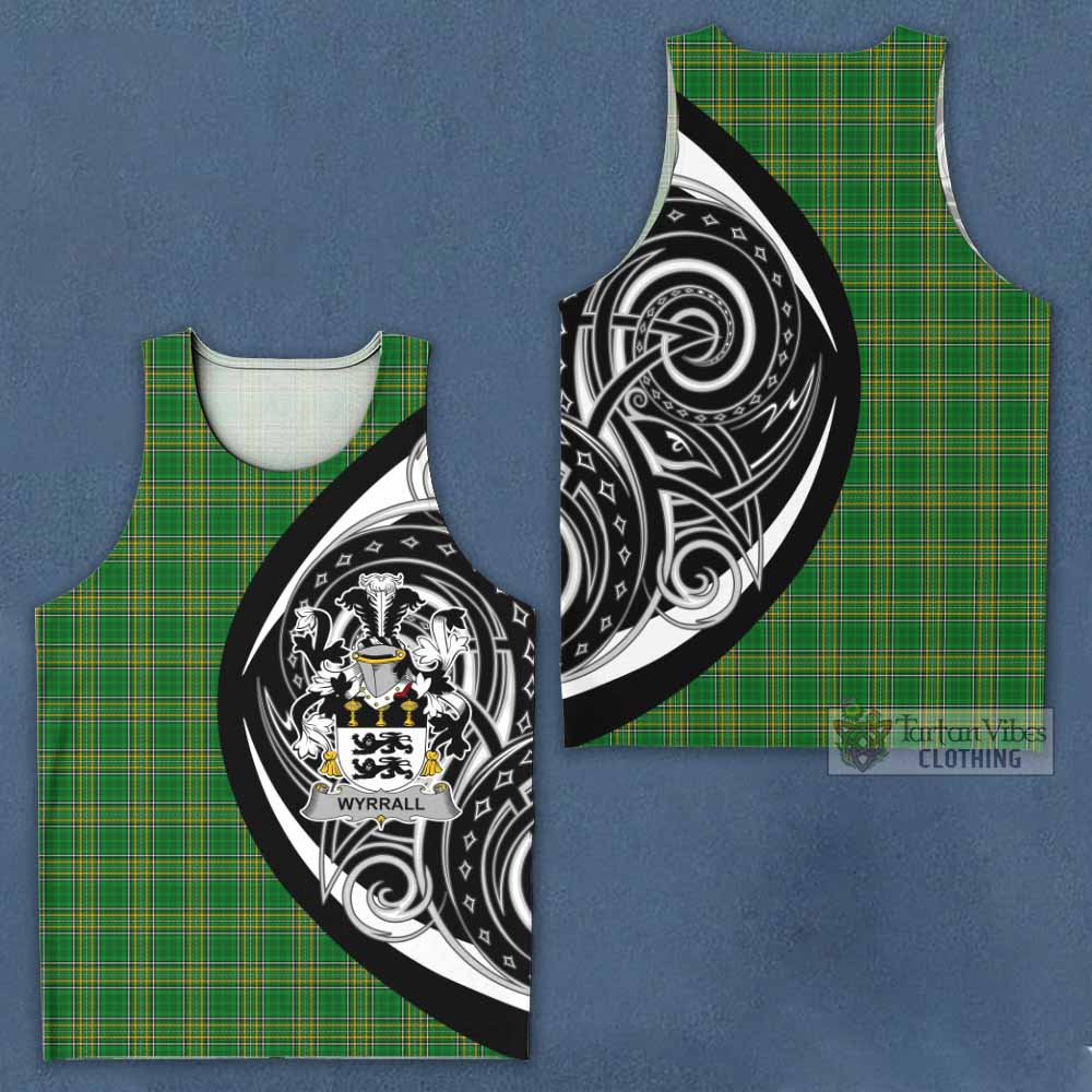 Tartan Vibes Clothing Wyrrall Irish Clan Men's Tank Top Celtic Circle Style