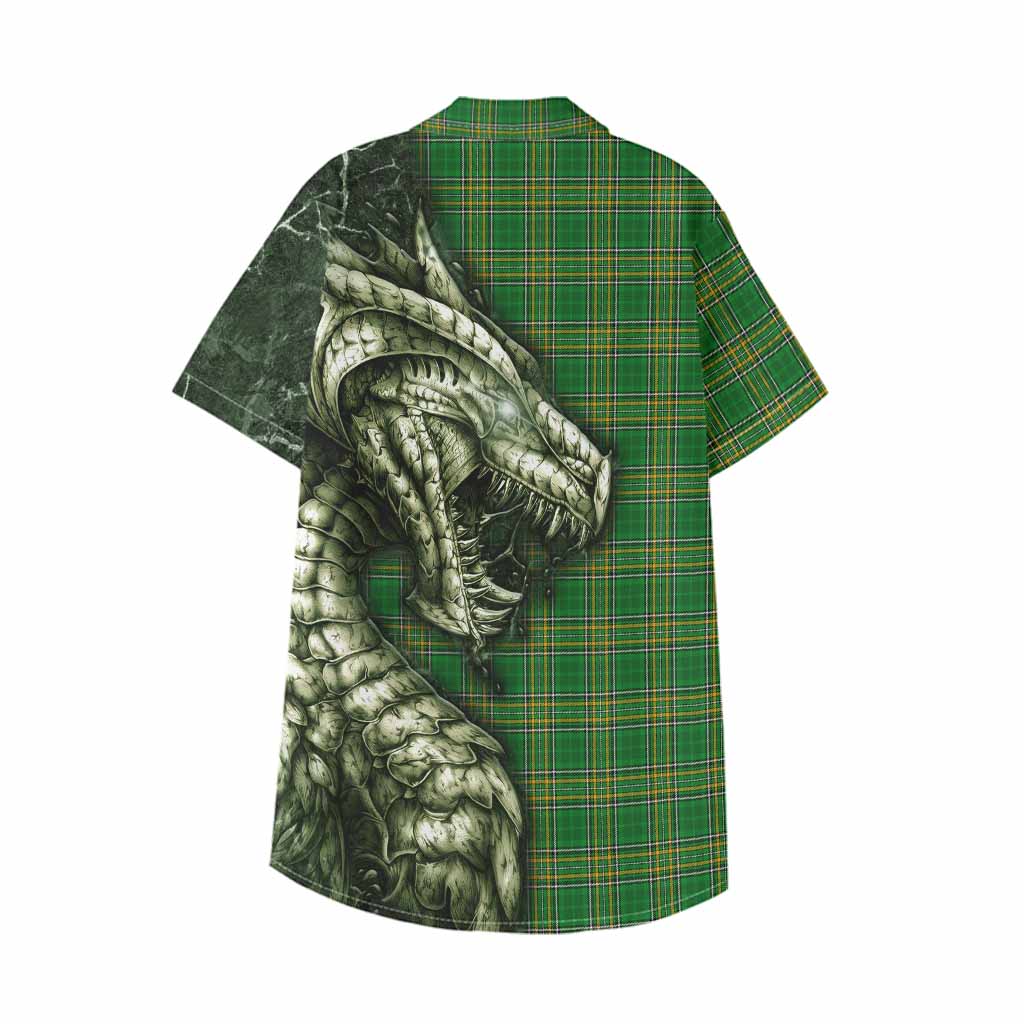 Wyrrall Irish Clan Kid Hawaiian Shirt Irish Roots Dragon Soul