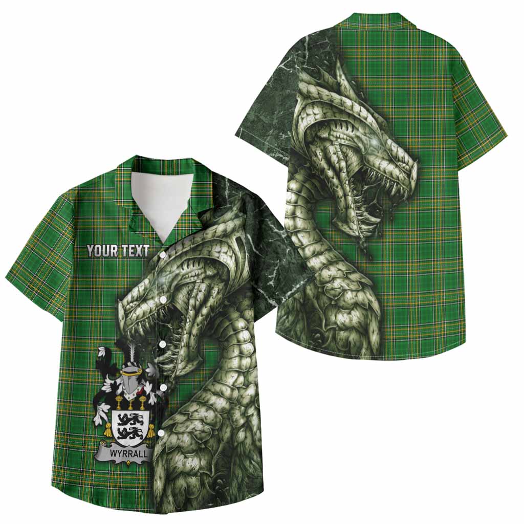 Wyrrall Irish Clan Kid Hawaiian Shirt Irish Roots Dragon Soul