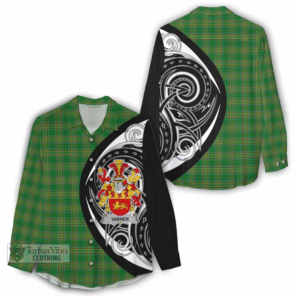 Yarner Irish Clan Women's Casual Shirt Celtic Circle Style - Tartan Vibes Clothing