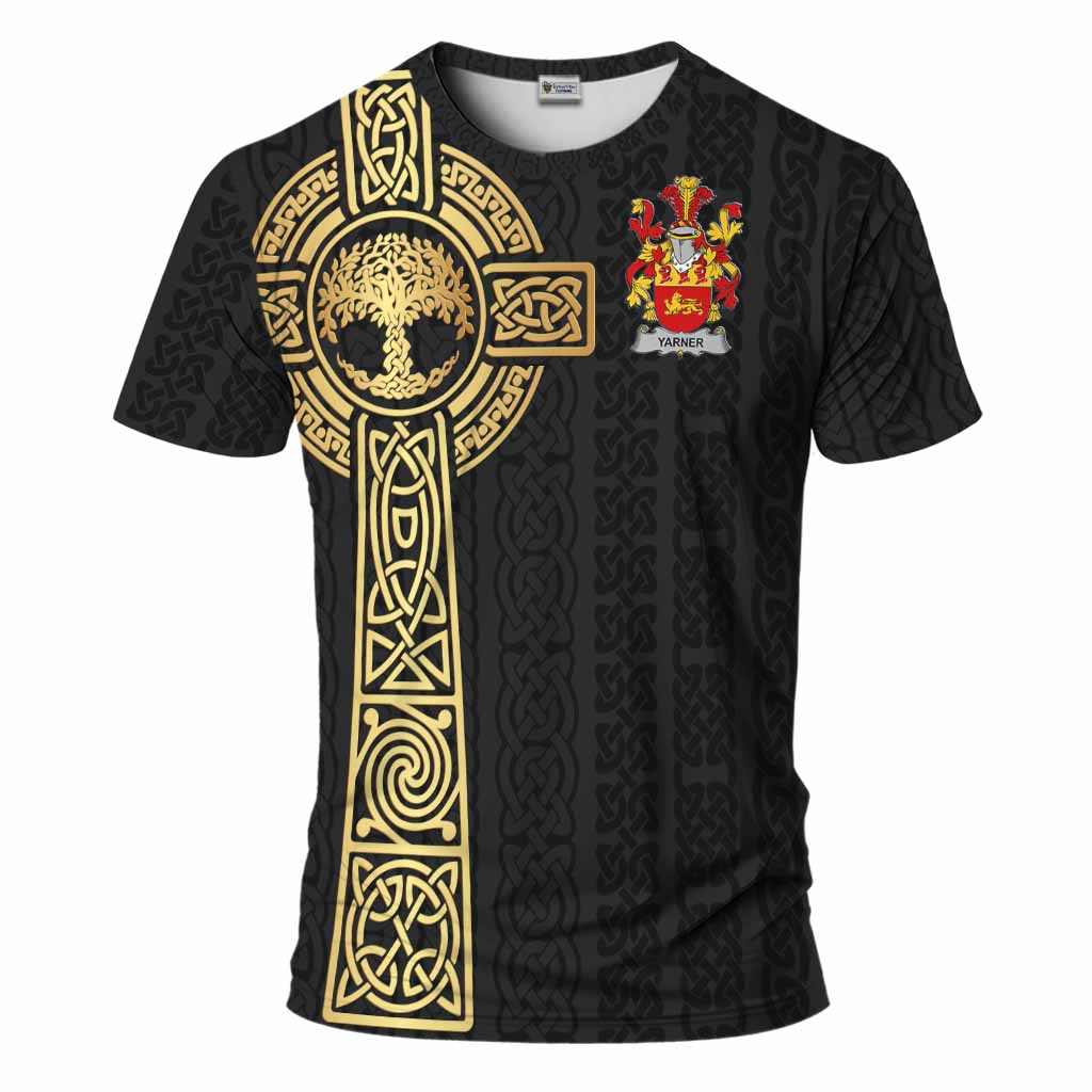 Yarner Irish Coat of Arms T-Shirt with Celtic Tree of Life Inspired