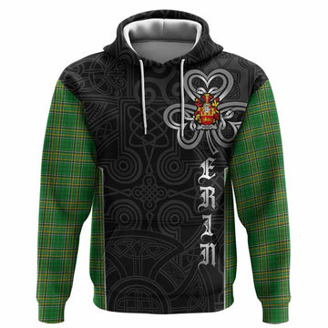 Yarner Irish Crest Tartan Hoodie Erin Go Bragh Celtic Knot Shamrock Inspired