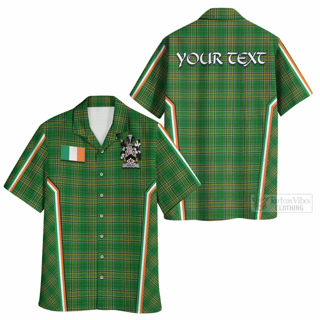 Yaxley Irish Clan Coat of Arm Tartan Hawaiian Shirt Flag Style