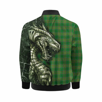 Yaxley Irish Clan Kid Bomber Jacket Irish Roots Dragon Soul