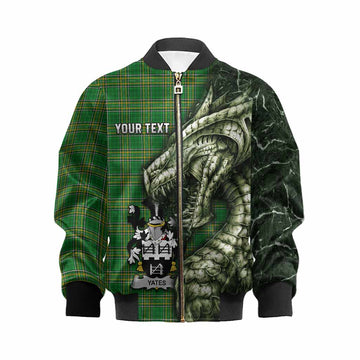 Yeates Irish Clan Kid Bomber Jacket Irish Roots Dragon Soul